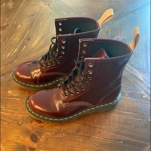 Doc Martens Red Vegan Leather